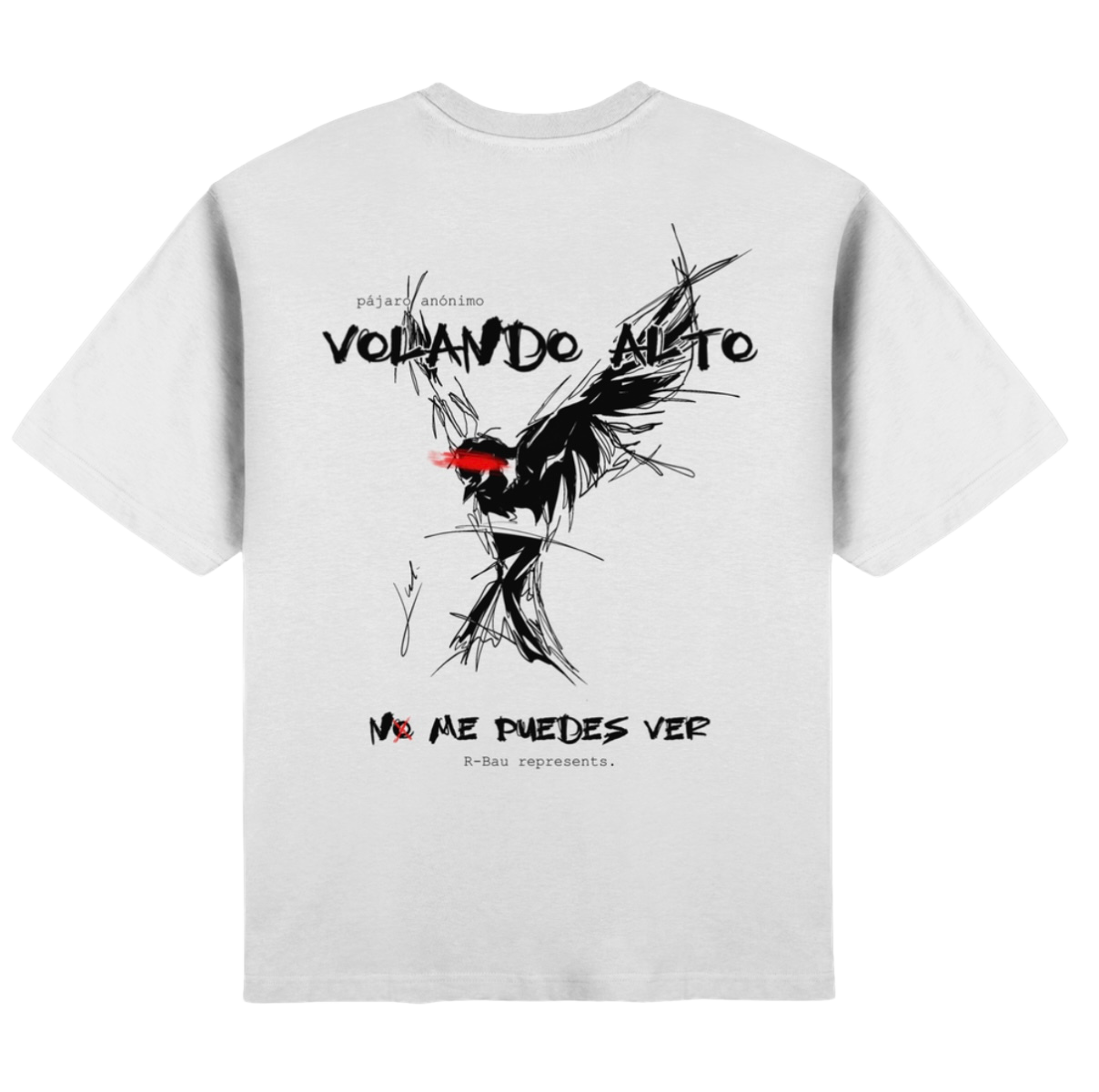 PÁJARO ANÓNIMO - RBau Streetwear Oversized T-Shirt