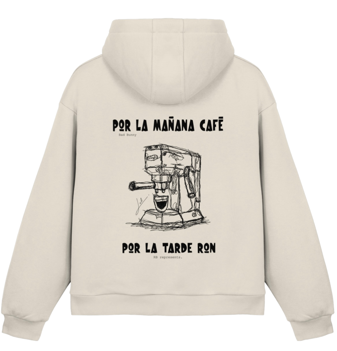 CÁFE O RON - RBau Fluffy Boxcut Hoodie